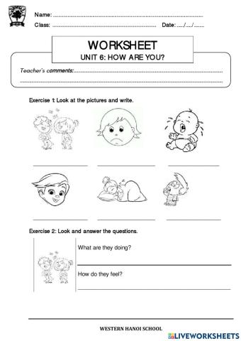 G2-Unit 6 - How are you?