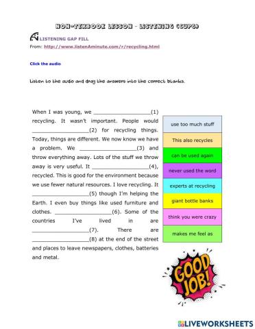 NTB RECYCLING LESSON 1 and 2
