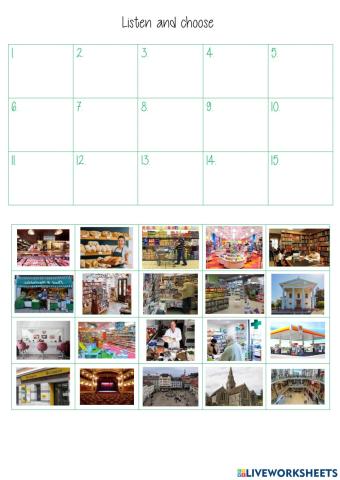 places in town and past simple to be 2 dictation listening