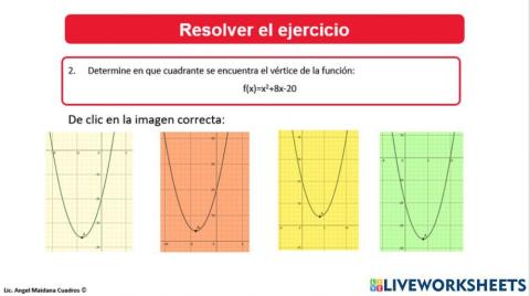 Función cuadrática Vértice 1