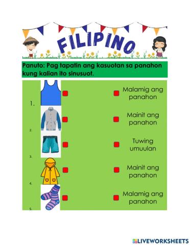 Quiz Filipino
