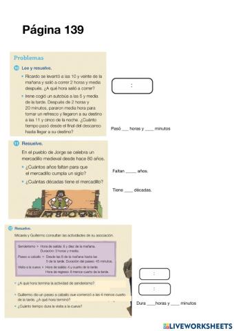 Problemas unidades de tiempo