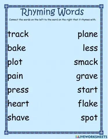 Rhyming Words