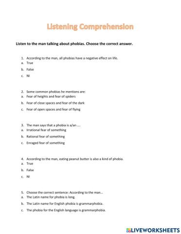 Listening Comprehension
