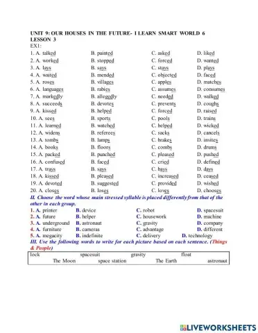 Unit 9 houses in the future