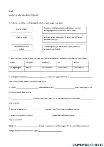 Keselamatan dalam makmal