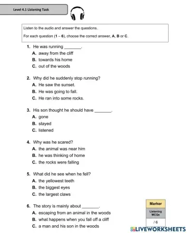 Access 8 - T2 - Listening Exam Practice - 4.1