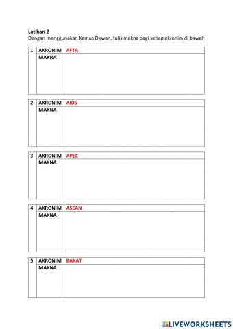 5.1.1 Latihan 2 Akronim