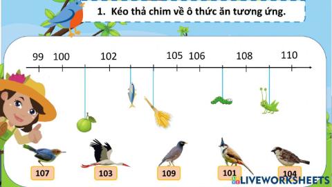 Các số từ 101 tới 110 - phần 2