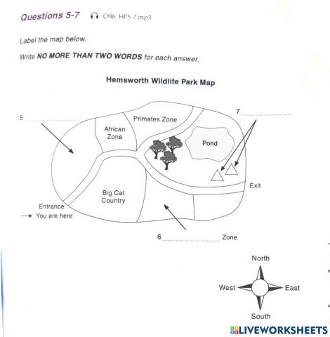 Hacker listening  chapter 6 map-plan-diagram labelling 5-7