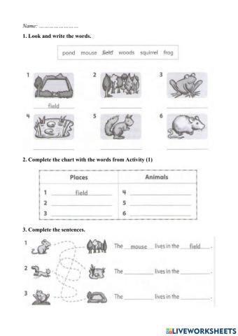 Where do animals live-2