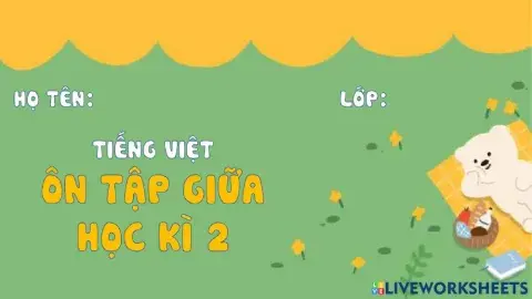 Ôn tập giữa HK II (tiết 5-6)