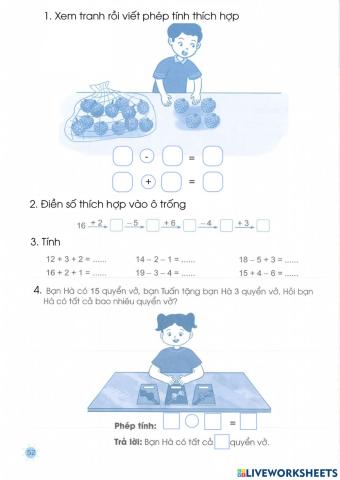 Toán 1 - Tuần 26 (phần 2)