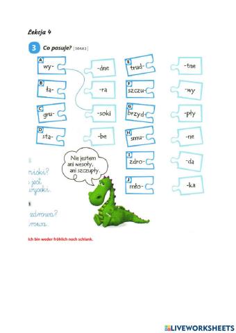 Co pasuje? Przymiotniki