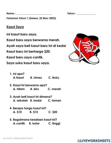 Fahaman - Kasut Baru Saya