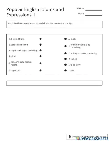 Popular English Idioms and Expressions 1