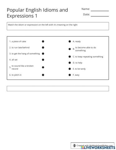 Popular English Idioms and Expressions 1