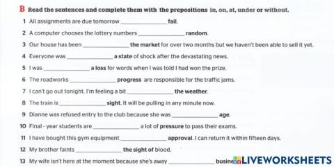 Prepositional phrases 2