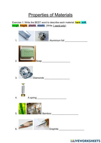 Properties of Materials