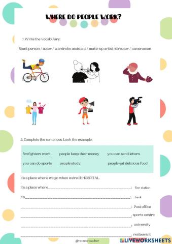 Where do people work?