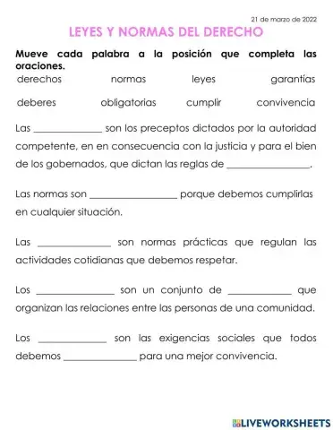 Leyes y normas del derecho