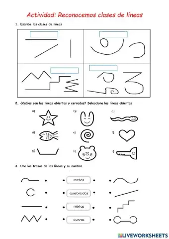 Reconociendo tipos de líneas