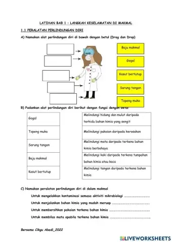1.1 PERALATAN PERLINDUNGAN DIRI