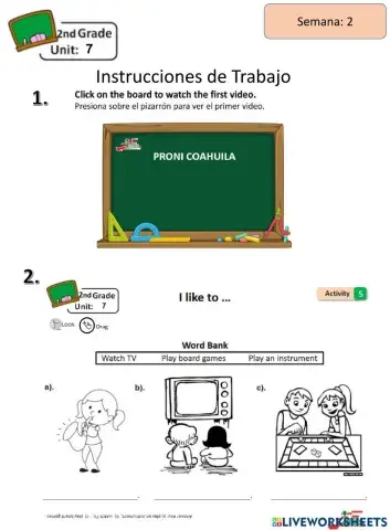 2nd Level Unit 7 week 2