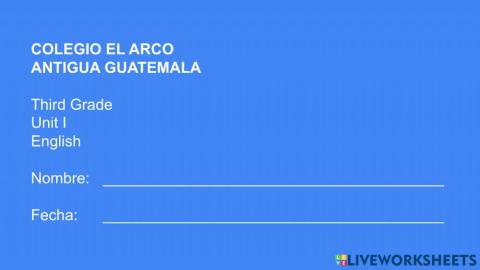 English Zone - Unit 1