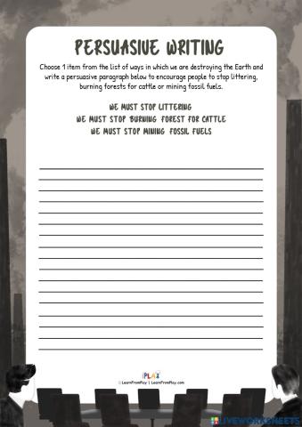 The Inheritance - Persuasive Writing