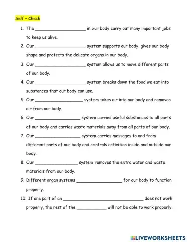 Science - Our Amazing Body