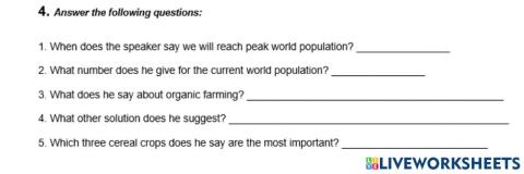IELTS Listening Practice Exercise 4