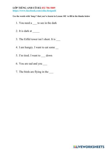 LESSON 101 Grade 3-4