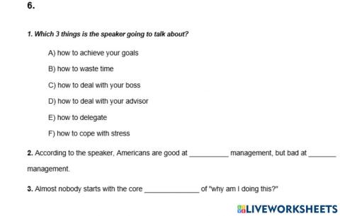 IELTS Listening Practice Exercise 6