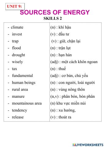 English 7- unit 10- skills 2