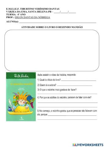 Ficha literaria o  reizinho mandão