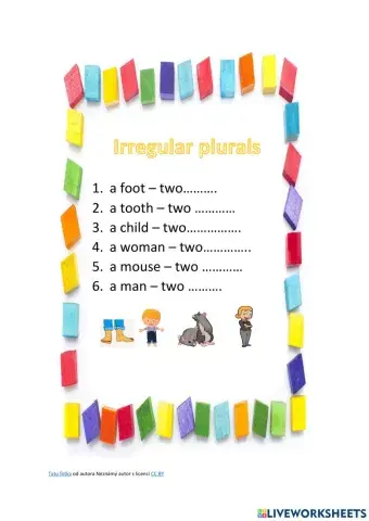 Irregular plurals