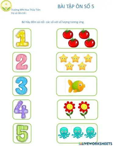 BT ôn đếm 5