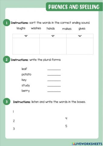 Phonics and Spelling