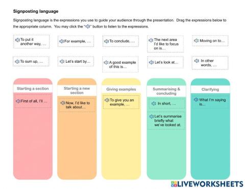 VEN2206 Signposting Language