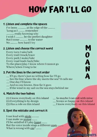 Song: how far i'll go