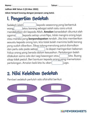 Bersedekah dan Tolong-menolong