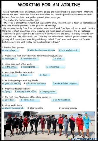 A2 KET Reading Exercise