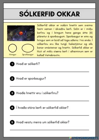 Lesskilningur - Stjörnufræði