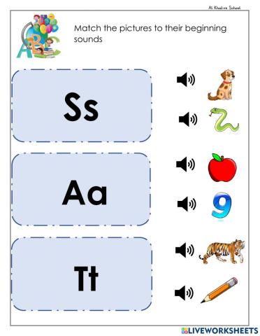 Phonics s-a-t