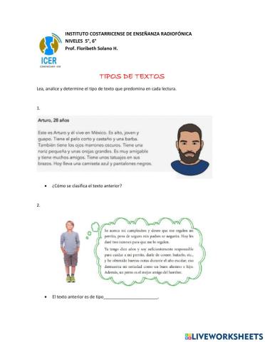 Tipos de textos