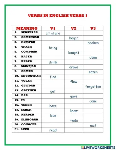 VERBS 1