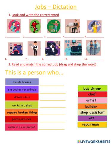 Go getter 2 - Jobs - Dictation