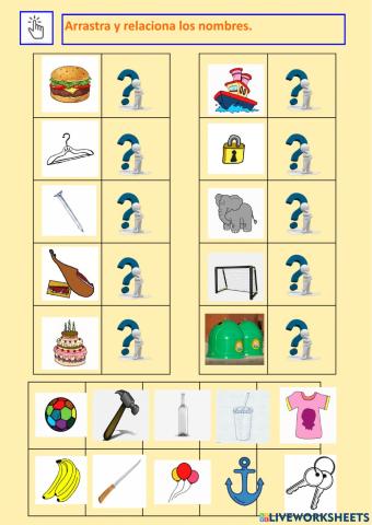 Arrastra y relaciona