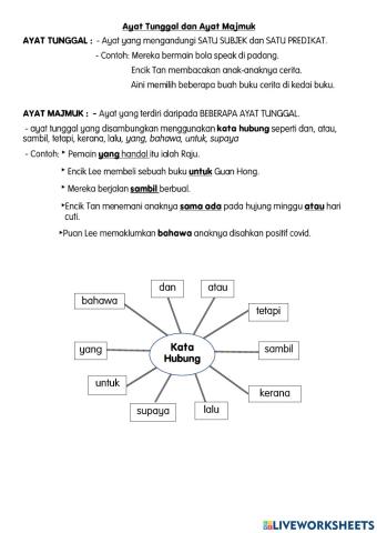 Ayat tunggal dan ayat majmuk